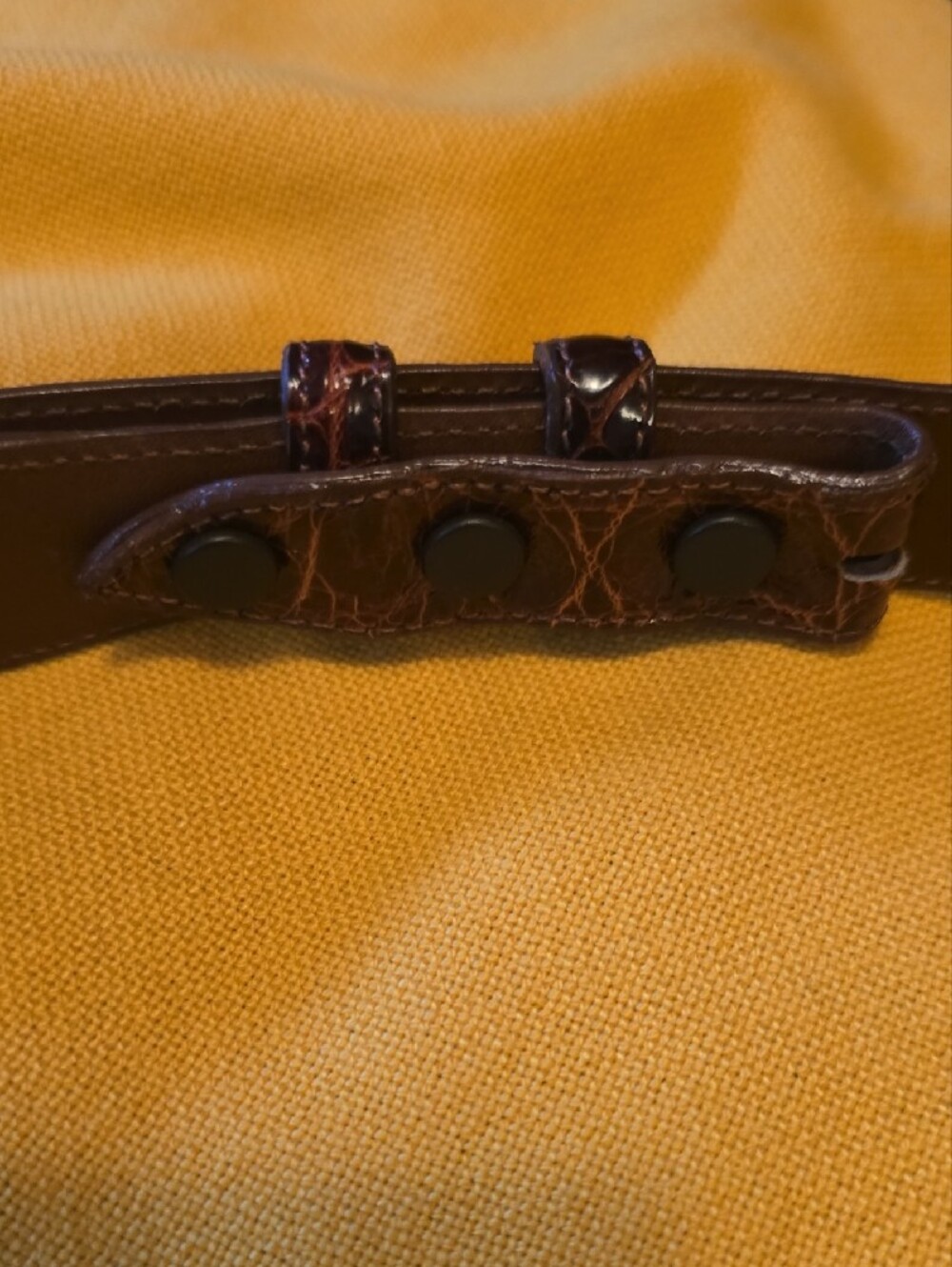 Women's Genuine American Alligator Leather Belt - Picture 4 of 5